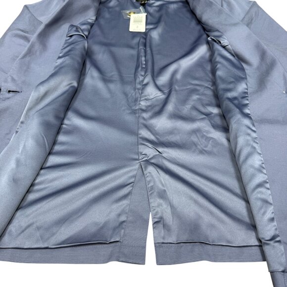 NWT Women's TORRID Night Shade Linen Blend Blazer Ruched Sleeves- Size 4X - Picture 4 of 9